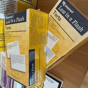 BRAND NEW IN BOX Law in a Flash Torts review by emanuel